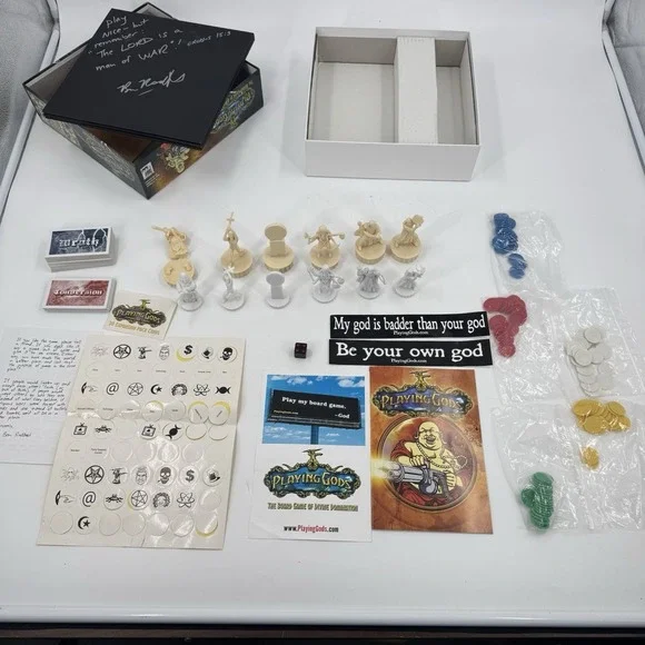 Playing Gods - The Board Game of Divine DominationSIGNED Benjamin Radford 2008
